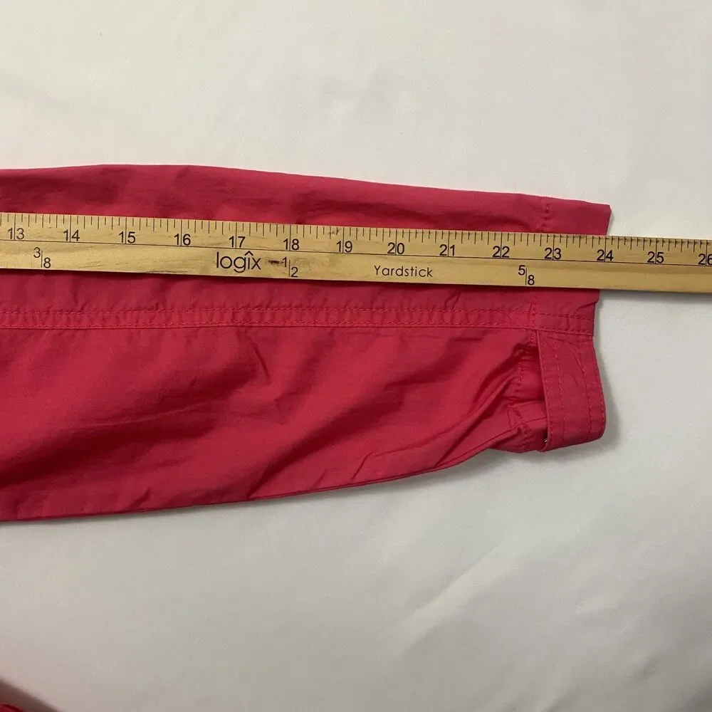 Jones New York Signature Women’s Pink Utility Jacket Cotton Size L - Picture 11 of 13